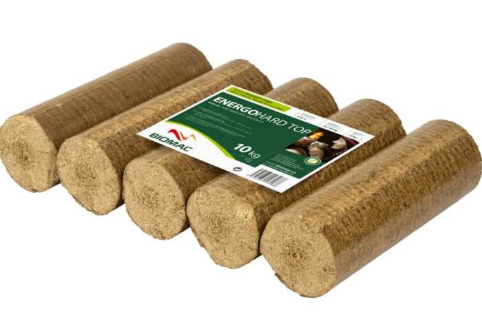 BIOMAC ENERGO HARD TOP Hartholzbriketts | Palette 1000 kg (100x10kg) - Image 2